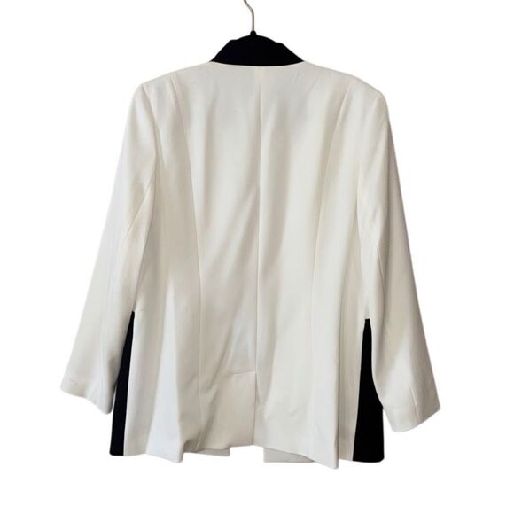 Kasper Women's Long Sleeve Open Front Color Block Jacket Size Large - Picture 6 of 11
